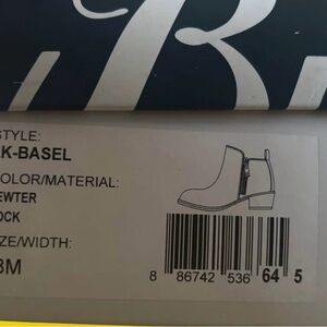 Lucky Brand Pewter Ankle Boots